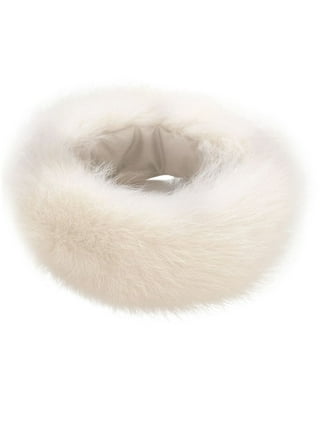 RPVATI Fashion Faux Fur Collar Scarf for Women Fluffy Scarf 