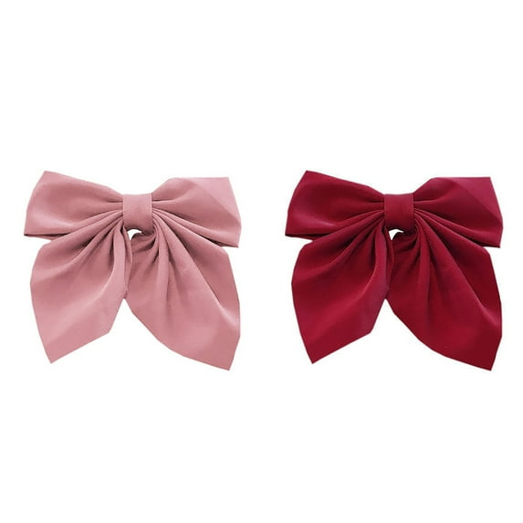 Yubnlvae Hair Bows for Women 2Pc Fashion Velvet Bow Knot Hairband Women Hair Head Hoop Sweet Girls Hair Headband閿?And Red閿?Hair Bows