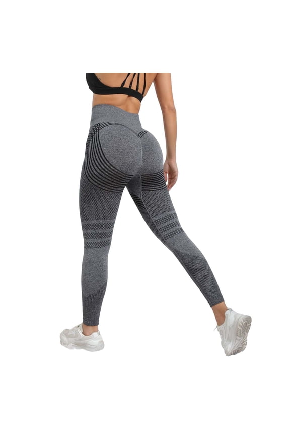 High Waist Compression Yoga Pants - Booty Lifting Workout Leggings with Pockets - Thick Squat Proof Fitness Tights (XL-XXL) (Dark Gray | XXL)