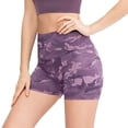 thumbnail image 1 of Yubnlvae High Waist Yoga Biker Shorts - Women's Workout & Running Compression Shorts (Tummy Control, Squat-Proof) Red M, 1 of 5