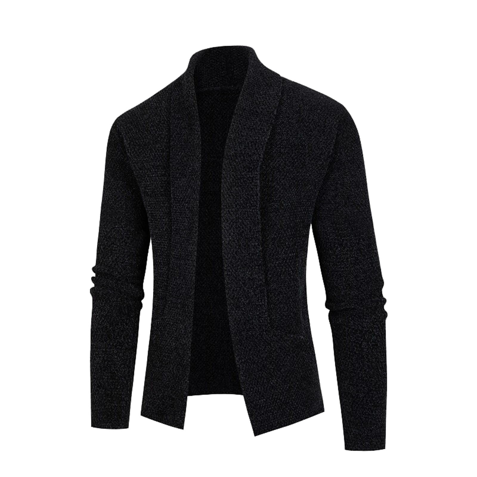 Yubnlvae Male Autumn And Winter Coat Knitted Thickened Long Sleeve