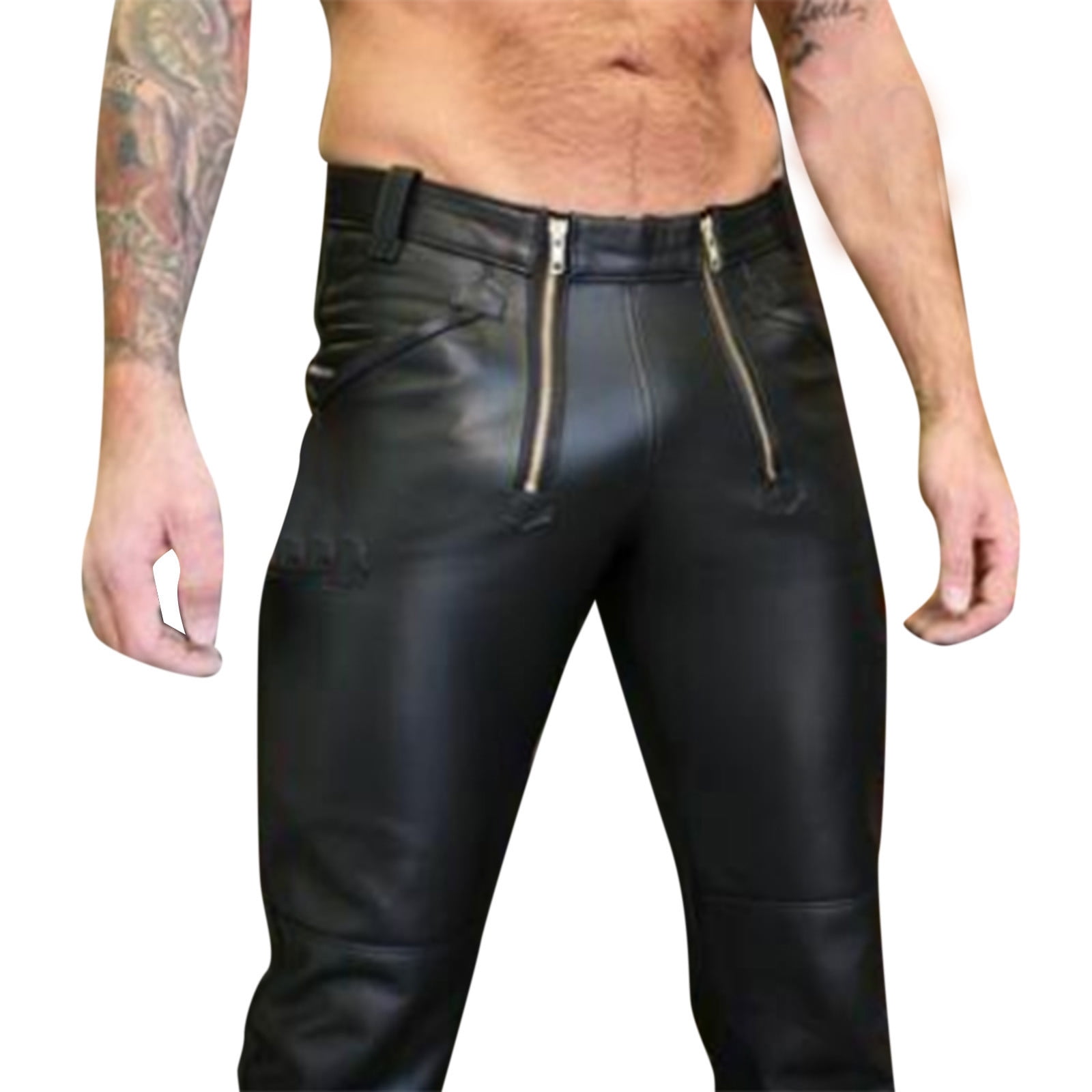 Skinny Men's Leather Pants | Stylish and Comfortable