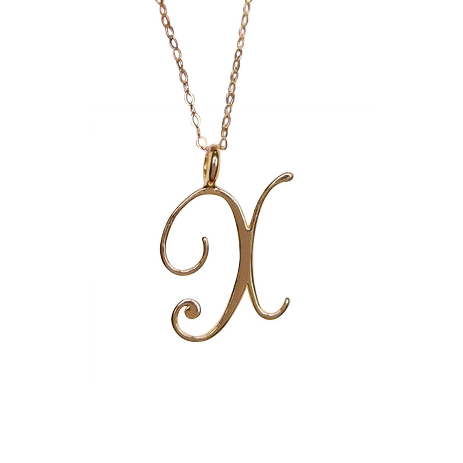 Yubnlvae Necklaces Pendants Accessories Initials Chain Ladies Gold
