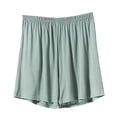 thumbnail image 1 of Yubnlvae Plus Size Paperbag Waist Shorts - Women's Summer Elastic Waist Shorts, Trendy Wide Leg Design for Curvy Figures (Green | XL), 1 of 7