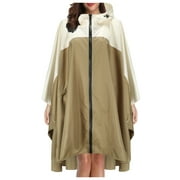 Yubnlvae Umbrella Co at Hooded Ra in Rainco at Teens for Adults Unisex with Pockets Jacket Fashion Umbrella