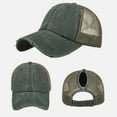 thumbnail image 1 of Yubnlvae Unisex Solid Baseball Cap - Casual Adjustable Sun Hat for Daily Streetwear Sports (Breathable & Lightweight) Under 5$, Army Green, One Size, 1 of 4