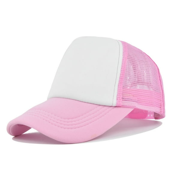 Yubnlvae Unisex Sponge Color-Block Baseball Cap - Trendy Adjustable Hat for Men/Women, Retro Casual Streetwear & Outdoor Sports Under 5$, Pink, One Size