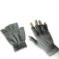 thumbnail image 1 of Yubnlvae Winter Thermal Half-Finger Gloves for Men Women - Touchscreen Knit Outdoor Sports Cycling Running (Unisex Coldproof) Under 5$, Grey, One Size, 1 of 3