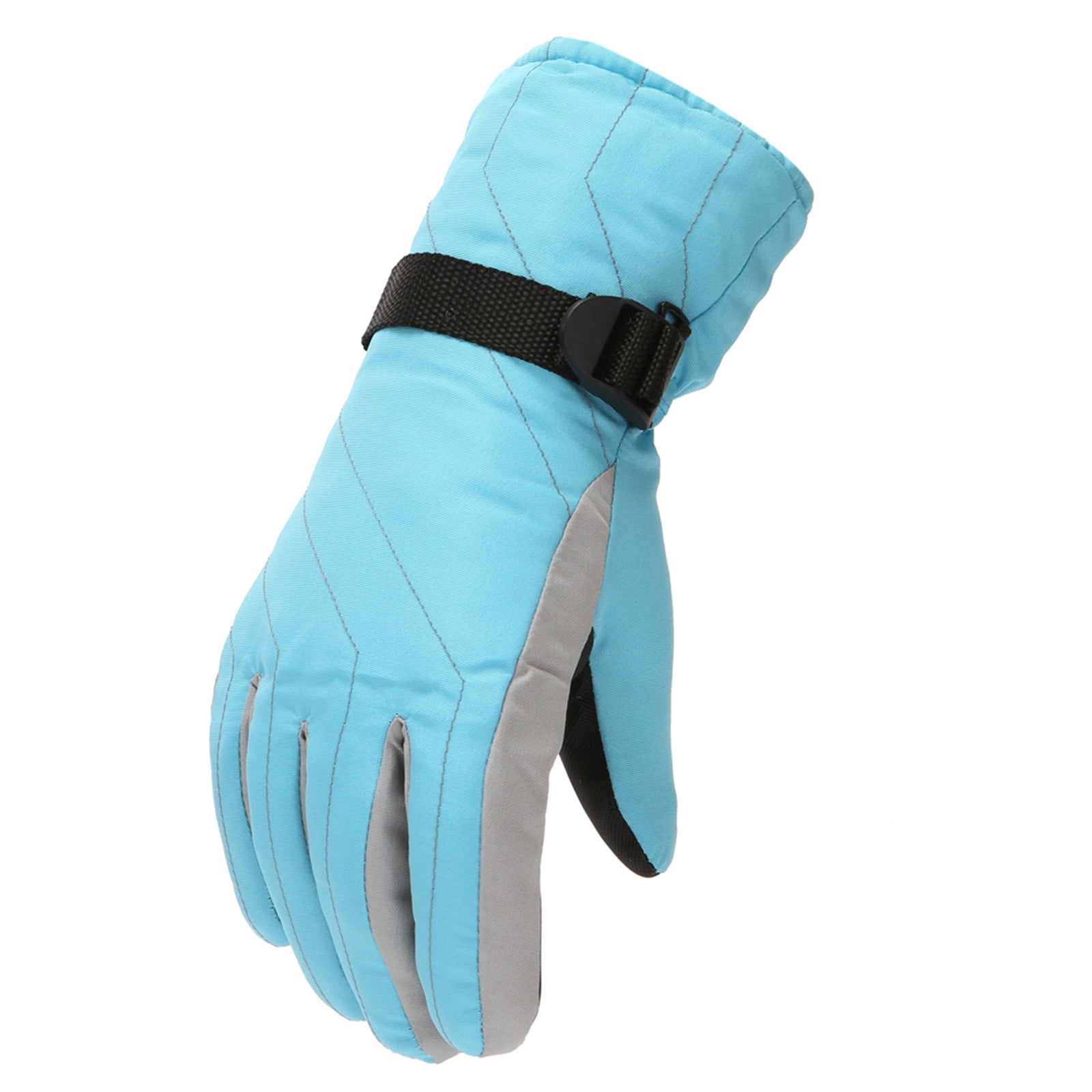 Yubnlvae Winter Windproof Gloves Sports Mittens Skiing Snow Outdoor Gloves  Light Blue