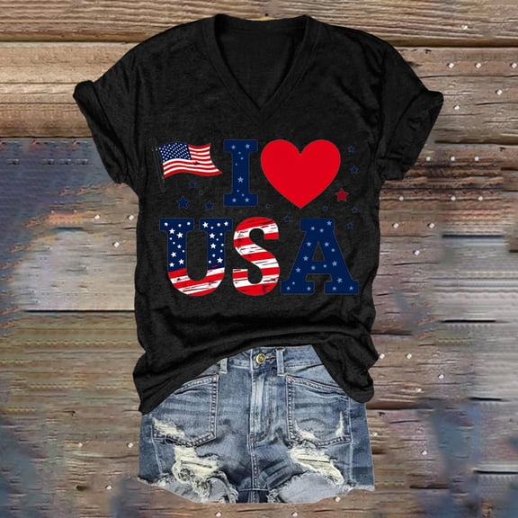 Yubnlvae Women's Abstract Print Blouse 2025 Short Sleeve V-Neck Loose Tunic Top | Boho Casual Shirt for Beach & Daily Street Style Black, L