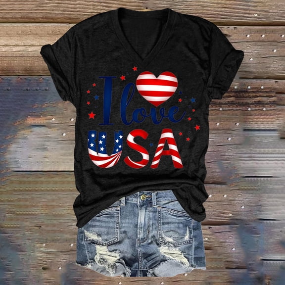 Yubnlvae Women's Abstract Print Blouse 2025 Short Sleeve V-Neck Loose Tunic Top | Boho Casual Shirt for Beach & Daily Street Style, Black, Xl