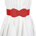 thumbnail image 1 of Yubnlvae Women's Adjustable Elastic Wide Belt for Coats, Dresses & Winter Outfits – Stretchable Waist Cincher with Buckle (Plus Size) Under 5$, Red, One Size, 1 of 4