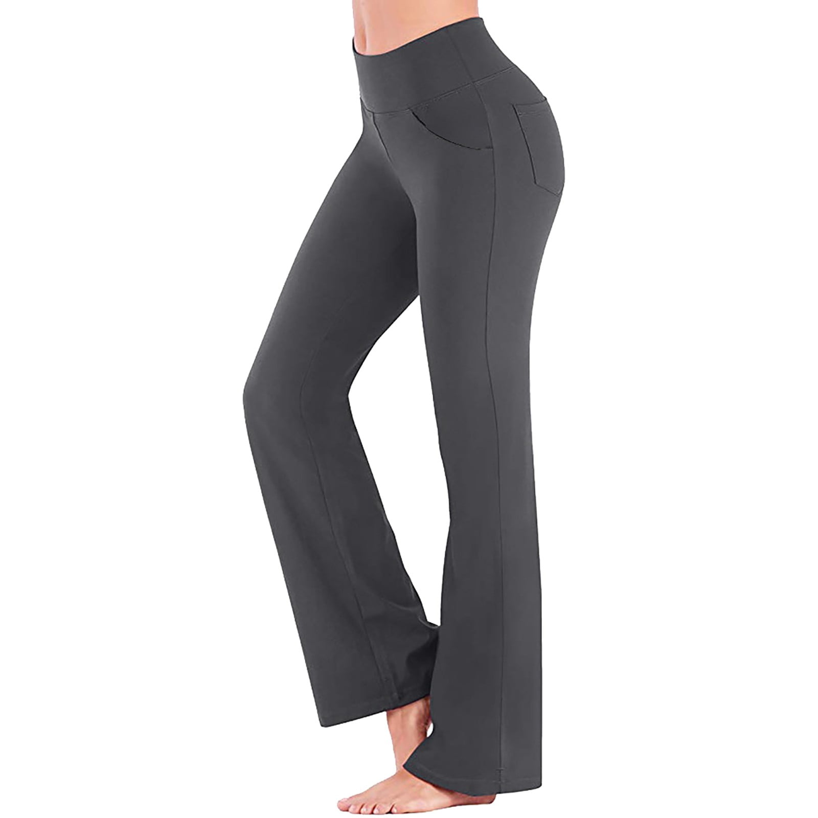 Yubnlvae Womens Yoga Pants Women Yoga Pants High Waist Flare Leggings Wide  Straight Leg Sports Trousers Flared Trousers With Pocket For Yoga Pilates  Fitness Pants For Women Black 