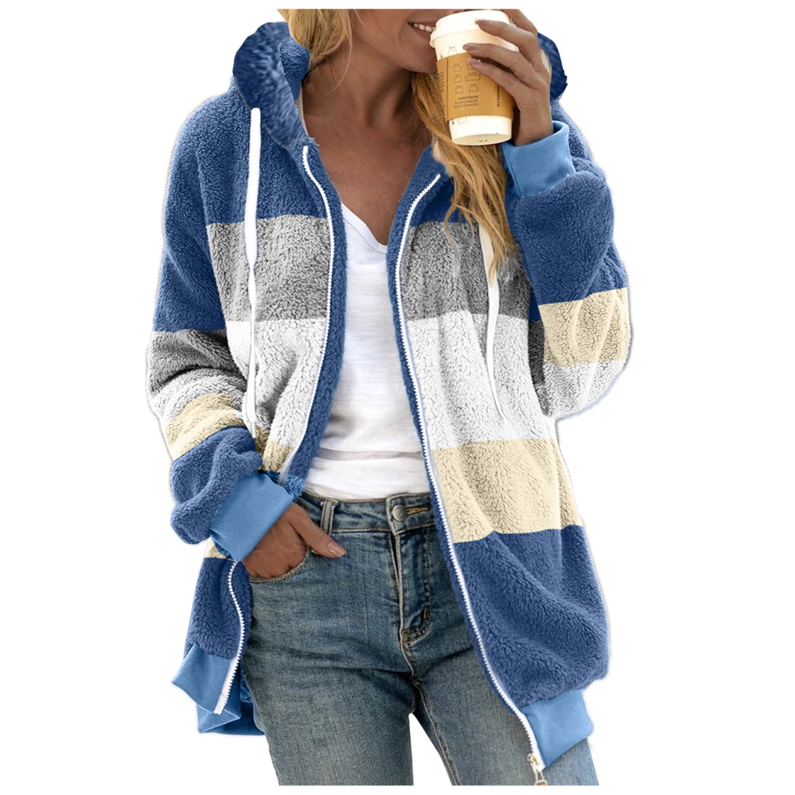 Women's Fashion Women Casual Comfortable Loose Crew Neck Hooded Solid Color  Casual Sweatshirt winter clothes for women 