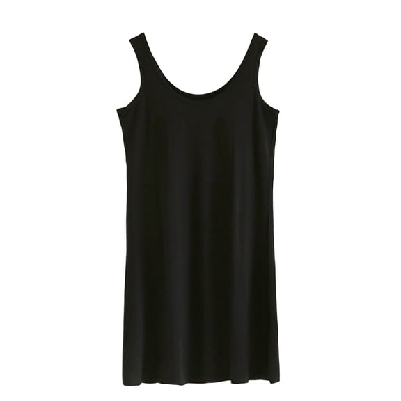 Yubnlvae Women's Soft Tank Top with Built-in Bra Seamless Sleeveless Yoga Top - Comfortable Wireless Bralette Tank - Summer Lounge & Sleepwear (M-XXL) (Black | XL)