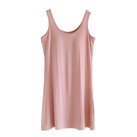 Yubnlvae Women's Soft Tank Top with Built-in Bra Seamless Sleeveless Yoga Top - Comfortable Wireless Bralette Tank - Summer Lounge & Sleepwear (M-XXL) (Pink | M)