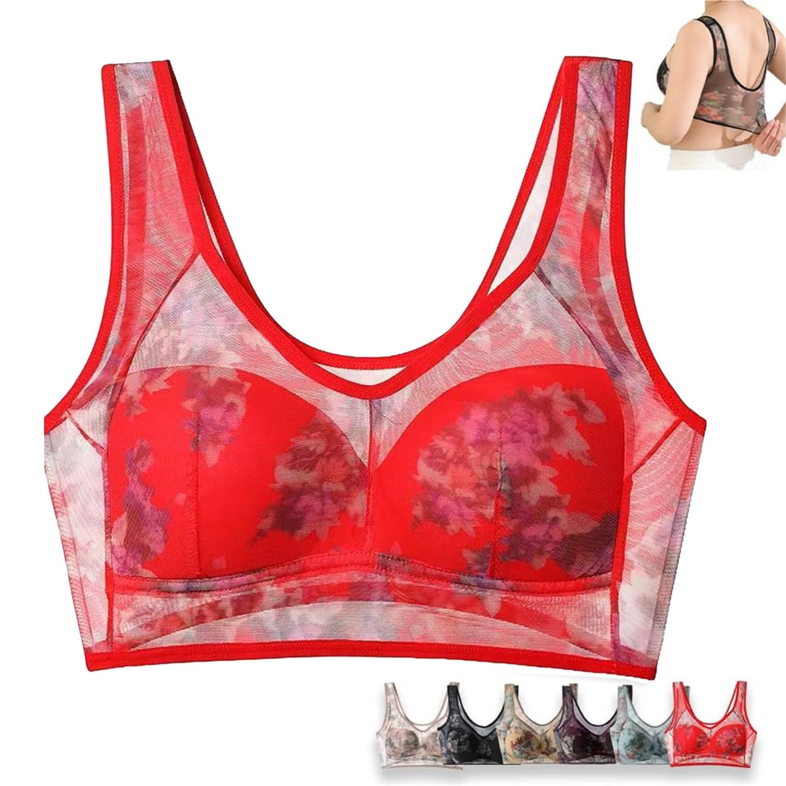 WOMEN FANCY BRA SOFT PADDED WIRELESS