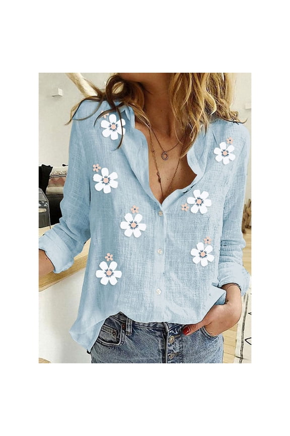 Womens 3/4 Sleeve Tops And Blouses Womens V Neck Roll up Sleeve down Blouses Tops High And Low