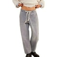 thumbnail image 1 of Yubnlvae Y2K Mid Waist Baggy Jeans - Women's Cropped Wide Leg Denim Pants (Retro Streetwear, Distressed) J M, 1 of 8