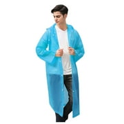 Yubnlvae for Adults Teens Unisex Rainco at on Reusable Fashion Jacket Hooded Co at Ra in Umbrella Blue