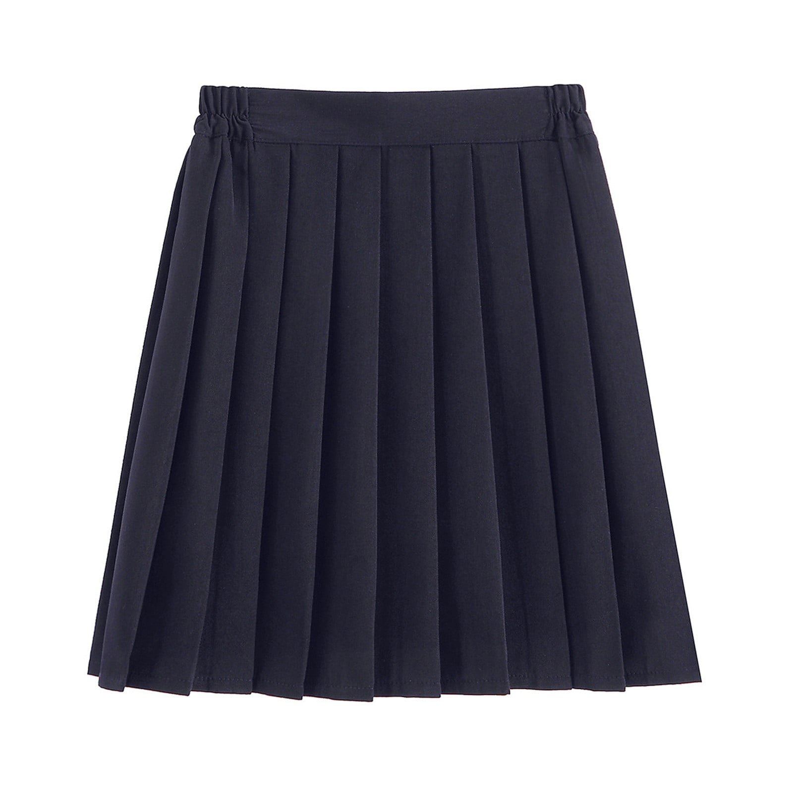Navy pleated skirt womens hotsell