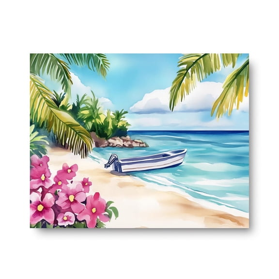 Yucatan Beach Mexican Seaside Tulum Cancun Riviera Wall Art Print