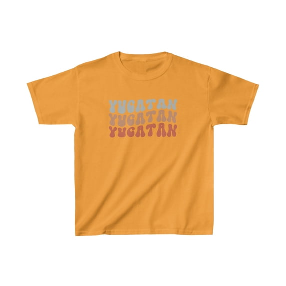 Yucatan Mexico Pride Retro 70s Kids Shirt Gifts Youth Tee Tshirt