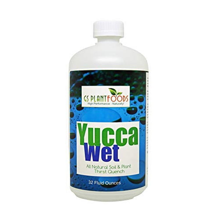 Yucca Wet, Liquid Yucca Extract- Organic surfactant 1 Quart Concentrate -  Walmart.com