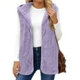 thumbnail image 1 of Yucgh Women's Hoodies Oversized Fleece Long Pullover Hooded Sweatshirts Casual Sleeveless Hoodie Jacket, Comfortable and Warm Vest for Everyday Wear, Soft Fabric,XL, 1 of 5