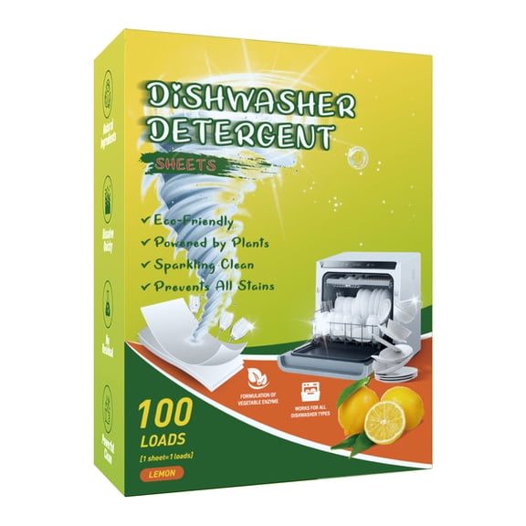 Yuco Dishwasher Detergent Tablets 100 Count, Eco-Friendly -Free Dishwasher Cleaning Tablets, Effective Dishwasher Cleaner For Dishwasher Use