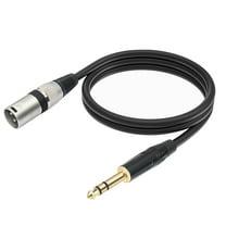 Yucurem 1/4 Inch To Xlr Cable Quarter Inch To Xlr Male Balanced Interconnect Cord (1m)