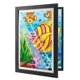 thumbnail image 1 of Yucurem 1 Pack Artwork Display Frame, 10" x 14.96" Front Opening Art Picture Frame Changeable, Holds 50-200 PCS for A3 Artwork, Crafts, Art Projects Storage, 1 of 10