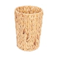 thumbnail image 1 of Yucurem 1 Pack Handwoven Water Hyacinth Wicker Trash Can, Boho Natural Fiber Wicker Waste Basket for Home Kitchen Office Living Room, 1 of 8