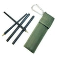 thumbnail image 1 of Yucurem 1 Pair Folding Chopsticks with Storage Bag Reusable Wooden Chopsticks Camping Kitchen Utensils (A), 1 of 8