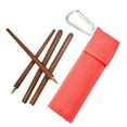 thumbnail image 1 of Yucurem 1 Pair Folding Chopsticks with Storage Bag Reusable Wooden Chopsticks Camping Kitchen Utensils (B), 1 of 8