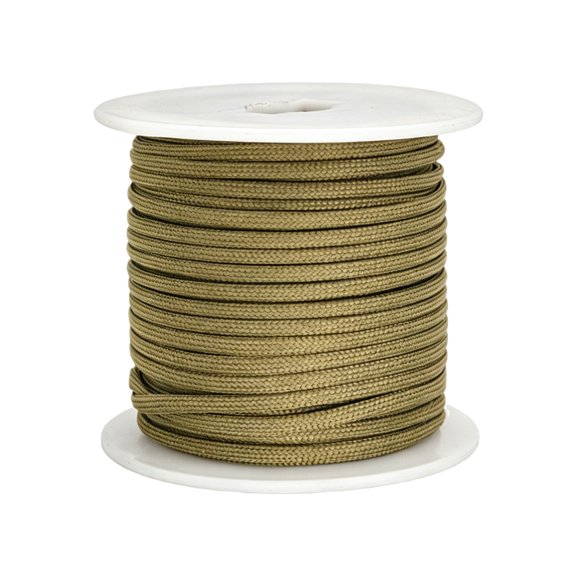 Yucurem 100FT 9-Strand 4mm Thick Paracord Wear Resist 9 Core Outdoor Survival Rope, Heavy Duty Parachute Rope, Multi-Purpose Survival String for Camping Fishing DIY Bracelets, Khaki