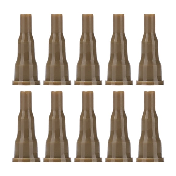 Yucurem 10Pcs Butane Nozzle Adapter Universal Converter for Cigarette Lighter Camping Kitchen Utensils (Khaki)
