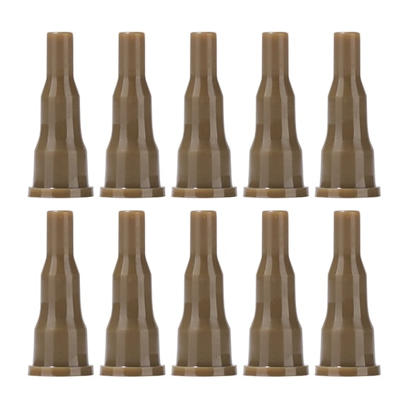 Yucurem 10Pcs Butane Nozzle Adapter Universal Converter for Cigarette Lighter Camping Kitchen Utensils (Khaki)