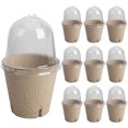 thumbnail image 1 of Yucurem 10Pcs Seedling Cup Plant Growing Cup Versatile Gardening Supplies Gardening Supplies (8cm Side Hole), 1 of 10