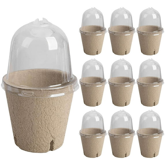 Yucurem 10Pcs Seedling Cup Plant Growing Cup Versatile Gardening Supplies Gardening Supplies (8cm Side Hole)
