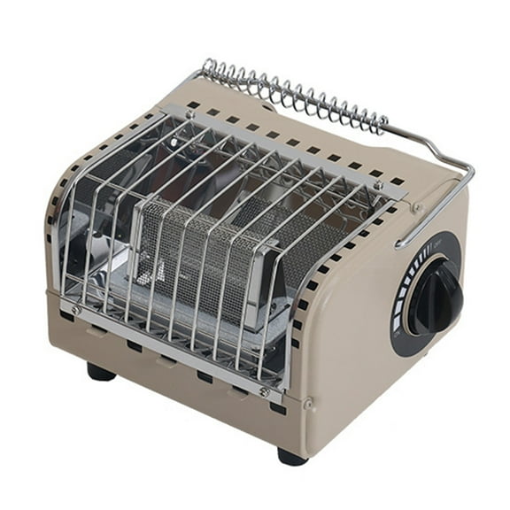 Yucurem 1200W Mini Camping Stove Rapid Heating Outdoor Small Heater for Picnic Fishing Camping Kitchen Utensils (Khaki)