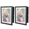 thumbnail image 1 of Yucurem 2 Pack Artwork Display Frame, 8.5" x 11" Front Opening Art Picture Frame Changeable, Holds 50-200 PCS for Letter Artwork, Crafts, Art Projects Storage, 1 of 6