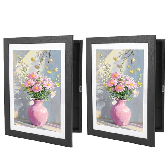 Yucurem 2 Pack Artwork Display Frame, 8.5" x 11" Front Opening Art Picture Frame Changeable, Holds 50-200 PCS for Letter Artwork, Crafts, Art Projects Storage