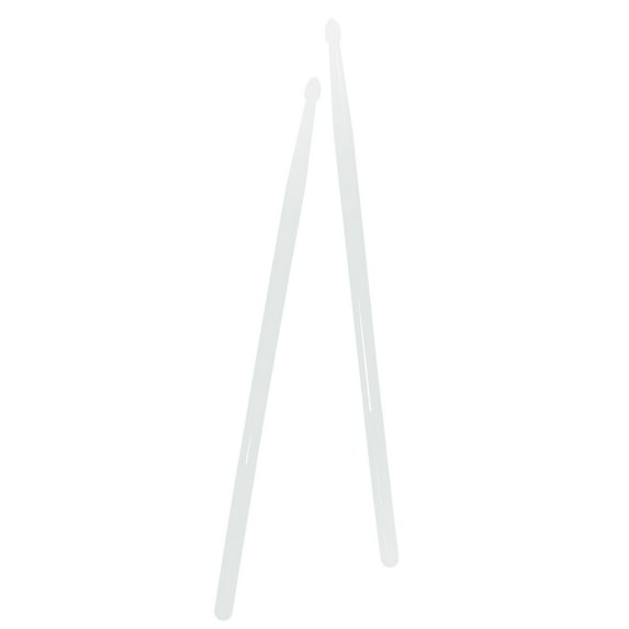 Yucurem 2 Pcs 4 Color Nylon Light Up Drum Sticks for Adults Kids Professional (White)