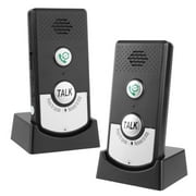 Yucurem 2 Way Voice Intercom Waterproof - Super Long Range Intercomunicador - Easy Install Wireless Audio Intercom for for Home Hospital Office Black