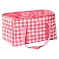 thumbnail image 1 of Yucurem 2-in-1 Lightweight Picnic Mat Storage Bag, Large Capacity Portable Thickened Park Blanket Handbag for Grass Indoor Beach Lawn Patio Camping Park (Pink), 1 of 5