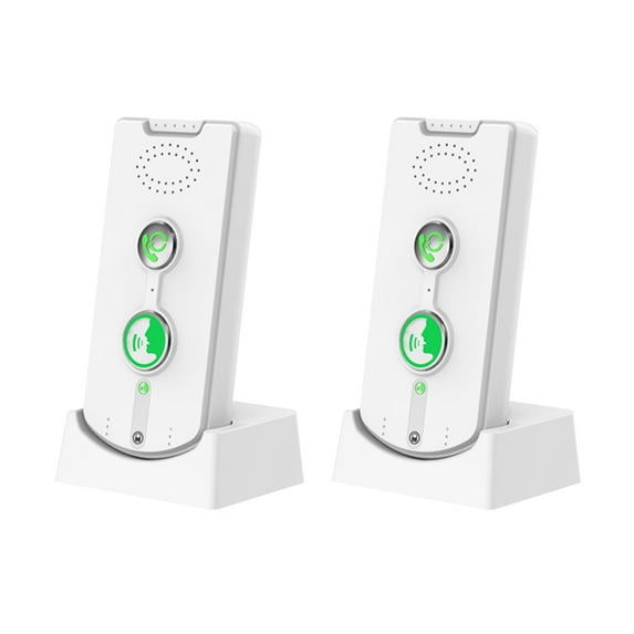 Yucurem 2026 Upgrade 2 Way Wireless Intercom for Home, Caregiver Pager Intercom for Elderly, 500m Range Real-time Business Room to Room Communication Intercoms Wireless (White)