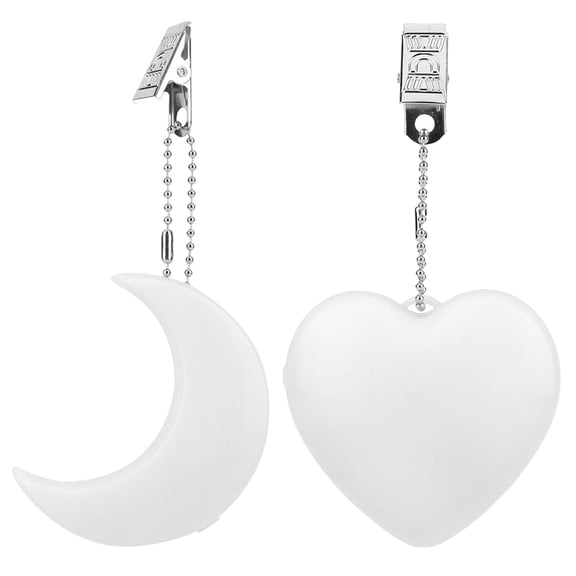 Yucurem 2PCS Light Up Purse Glow Moon Heart Light, Touch Sensor Light Keychain Pendant for Backpack, Shoulder Bag, Crossbody, Tote Decor