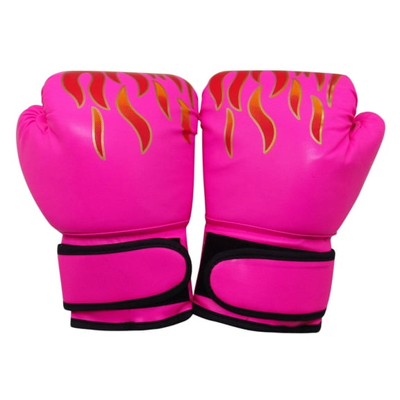 Yucurem 2pcs Kick Boxing Gloves Breathable Muay Thai Training Fighting Gloves Boxing Essential (A)