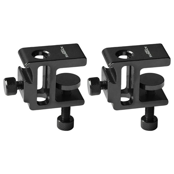 Yucurem 2pcs Table Lamp Cantilever Bracket Clamp for Outdoor Camping Lantern Outdoor Tools (Black)